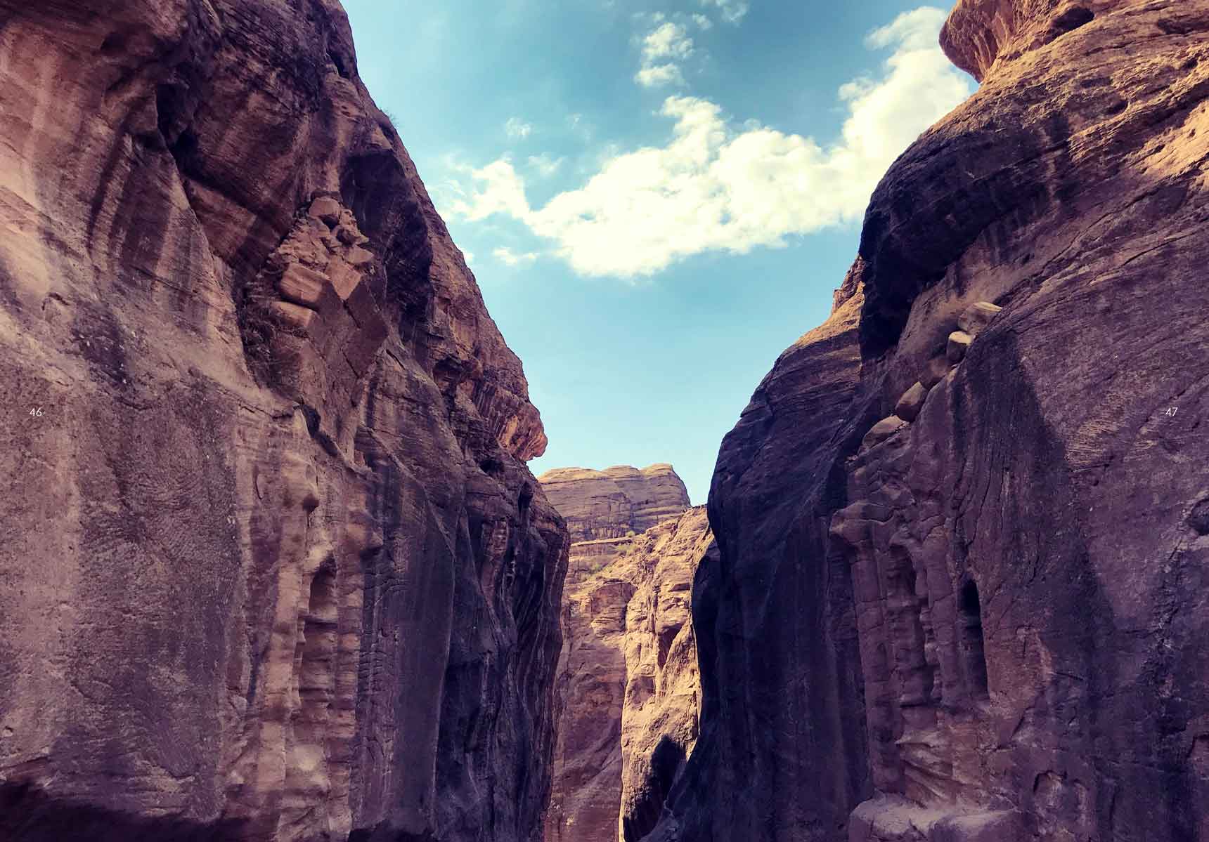 Beautiful landscape of Petra